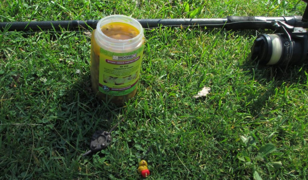 The hook-baits ready for action